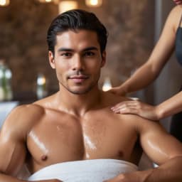 Chest and Stomach Polishing Salon Men