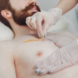 Chest and Stomach Scrub Salon Men