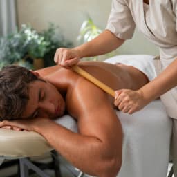 Herbal and Aroma Oil Full Arm Full Leg Wrap Spa Men